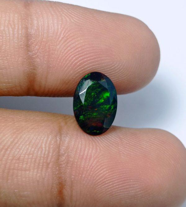 2.2ct Opal for Sale - Black Fire Opal - Welo Opal - October Birthstone - 12x8x5mm