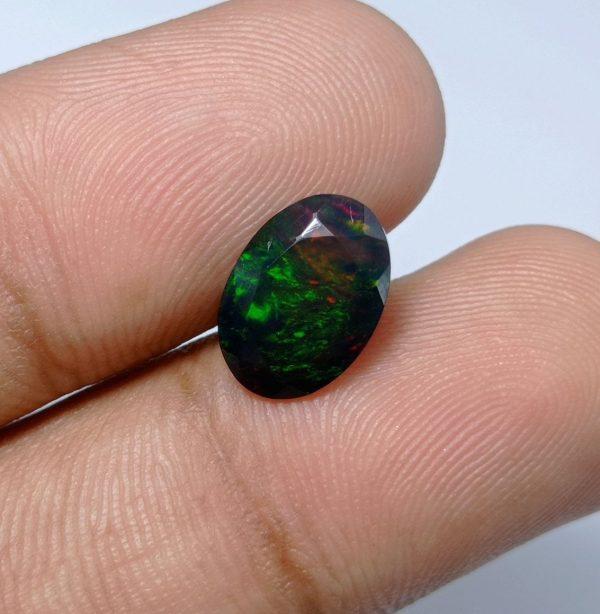 2.2ct Opal for Sale - Black Fire Opal - Welo Opal - October Birthstone - 12x8x5mm