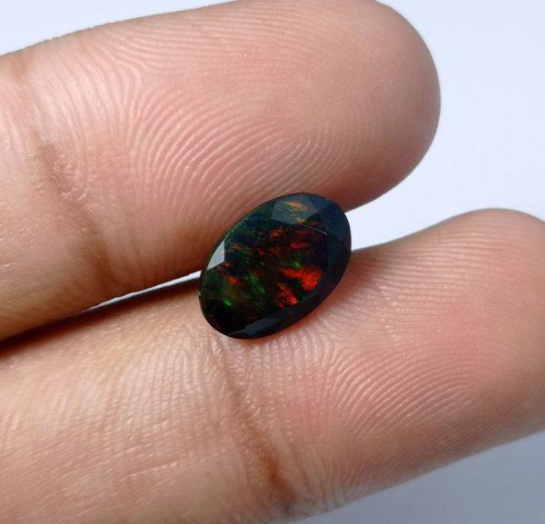 2.2ct Opal for Sale - Black Fire Opal - Welo Opal - October Birthstone - 12x8x5mm