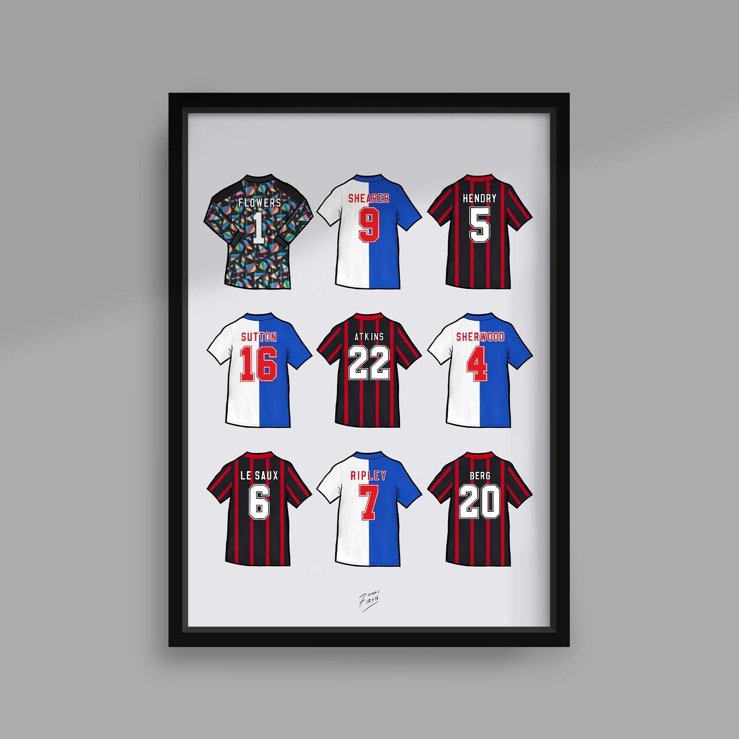 Blackburn Legends Shirts Football Print