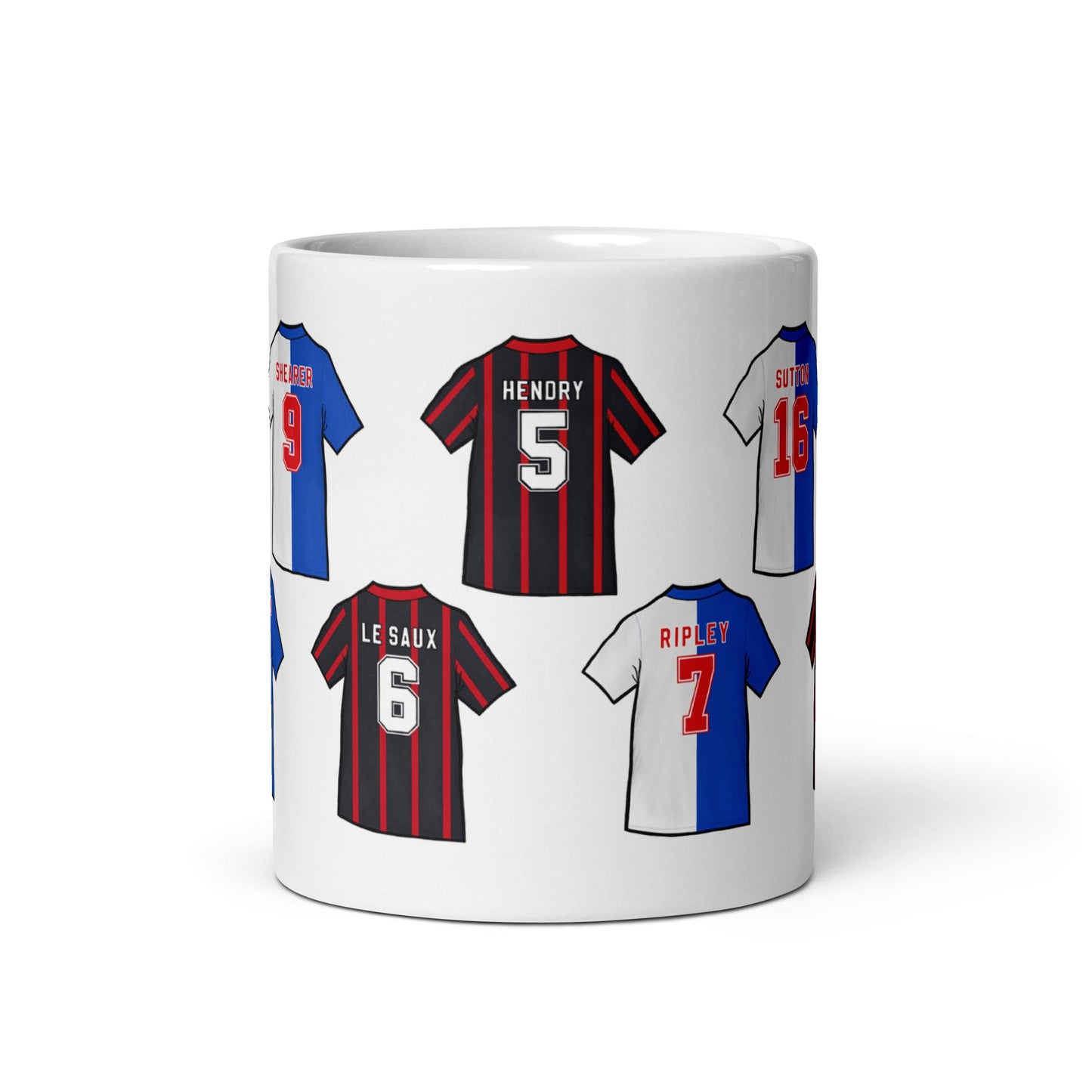Blackburn Legends Shirts Illustrated Ceramic Football Mug