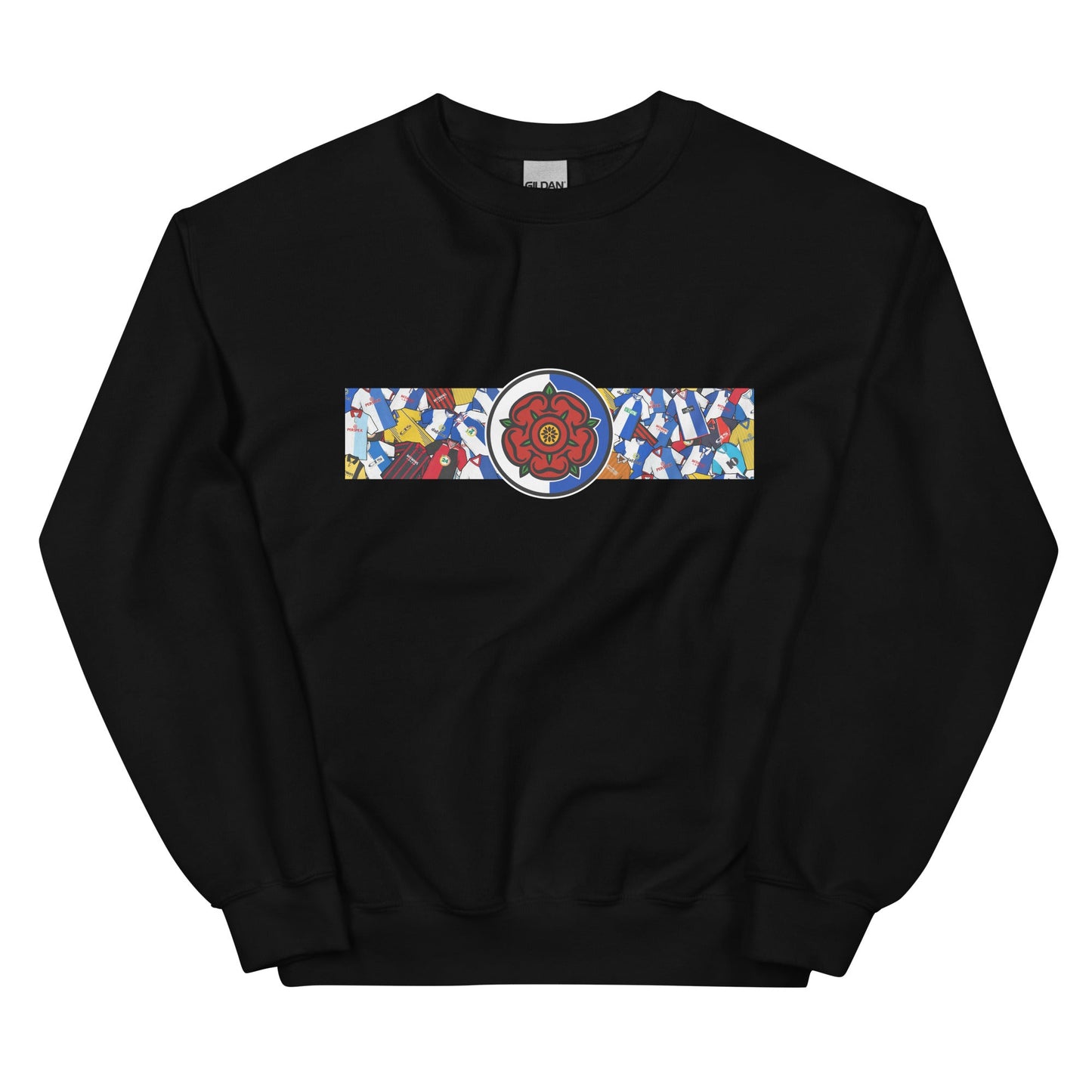 Blackburn Lancashire Rose Retro Football Unisex Sweatshirt