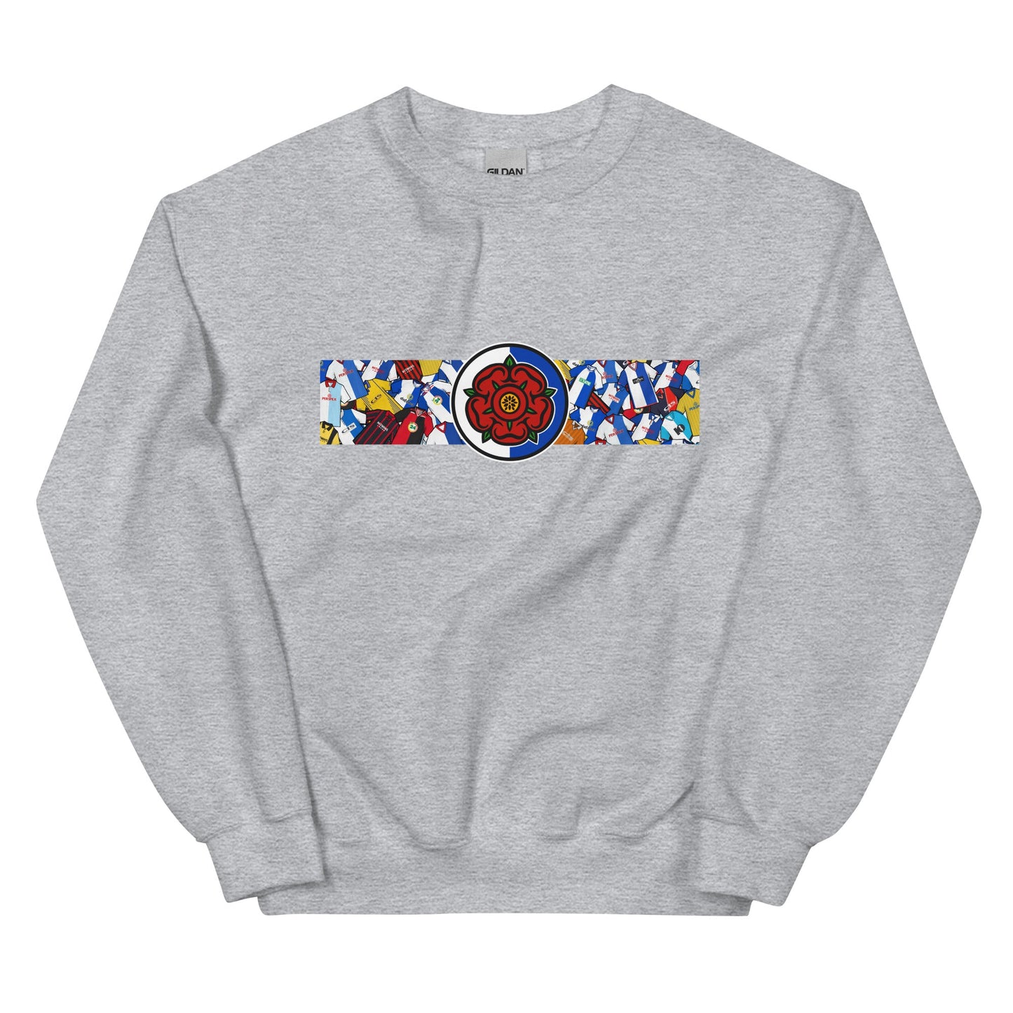 Blackburn Lancashire Rose Retro Football Unisex Sweatshirt