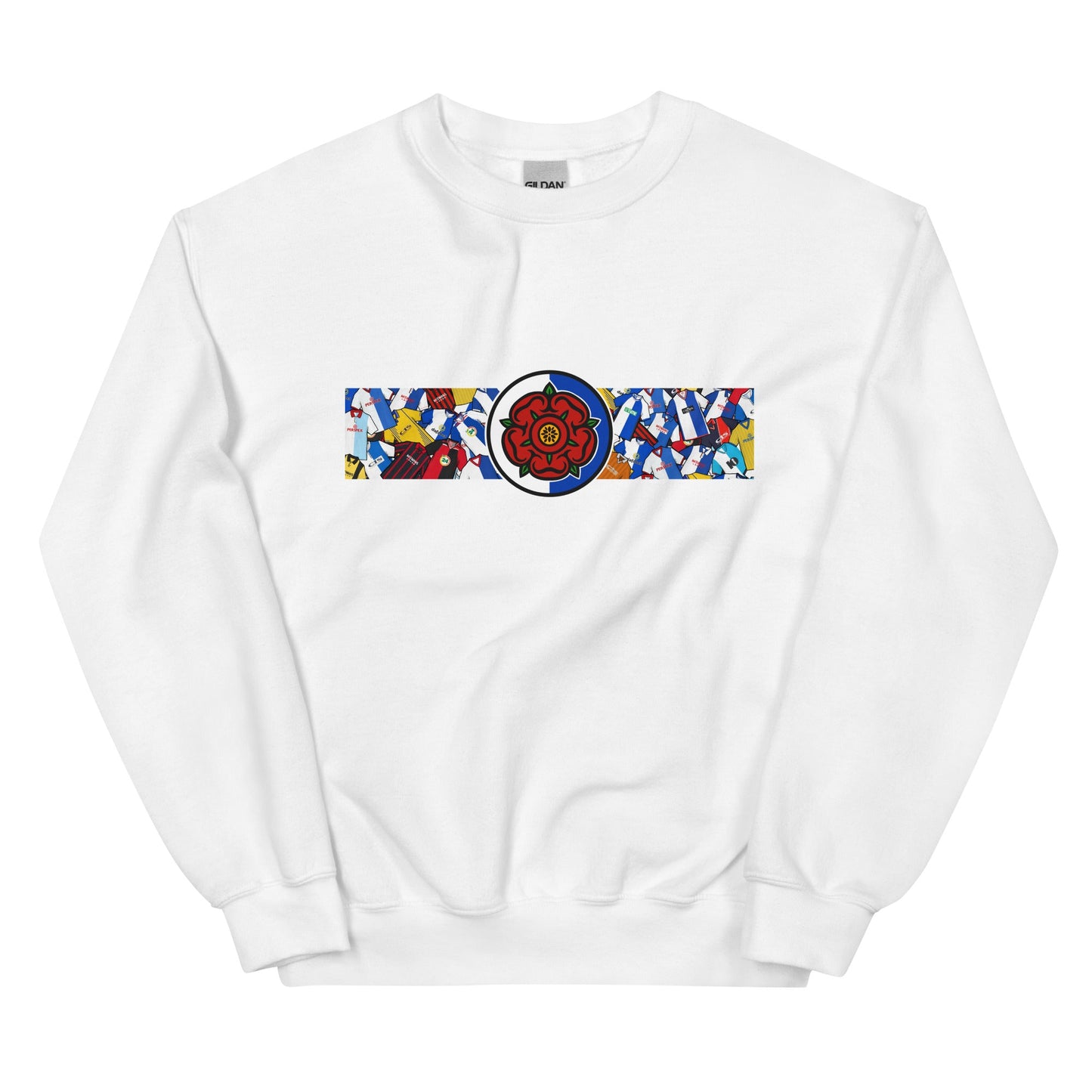 Blackburn Lancashire Rose Retro Football Unisex Sweatshirt