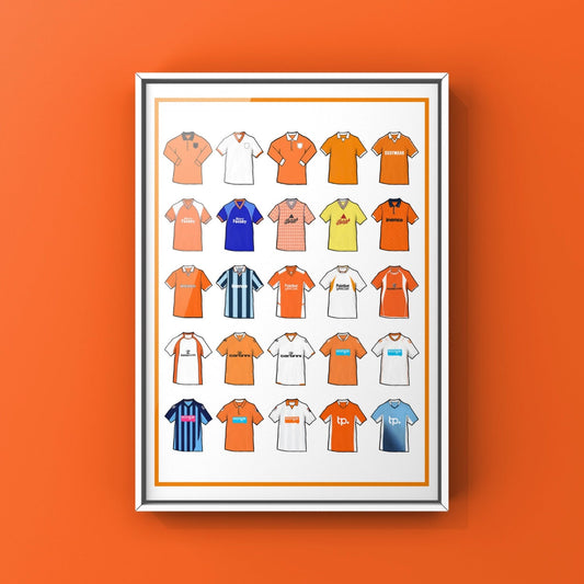 Blackpool Retro Shirts Football Print