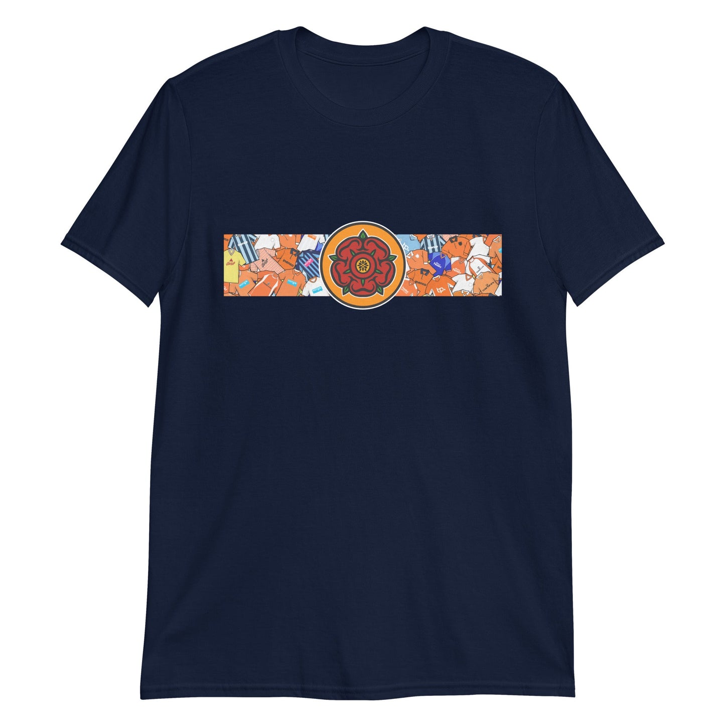 Blackpool Lancashire Rose Retro Football Unisex T-Shirt