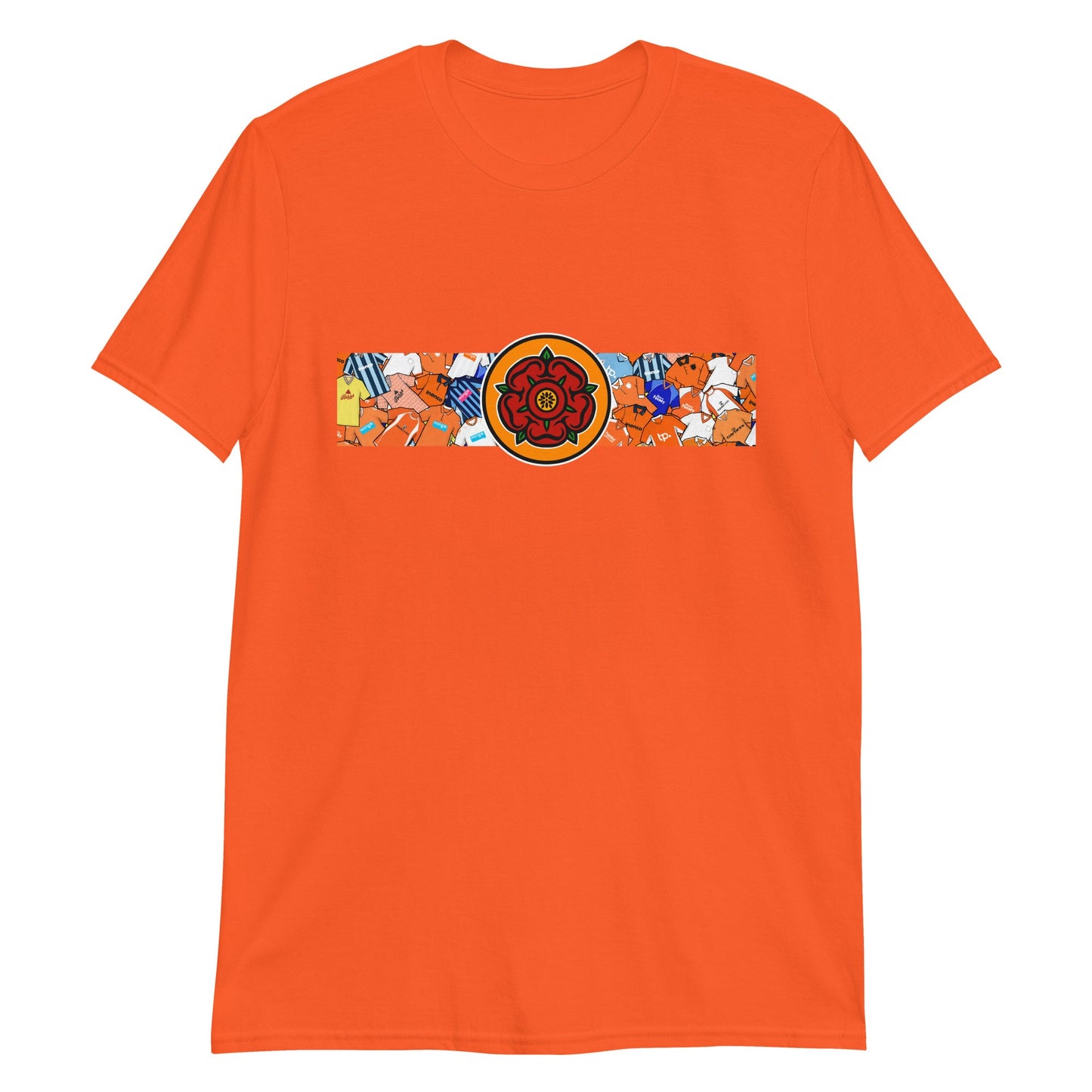 Blackpool Lancashire Rose Retro Football Unisex T-Shirt
