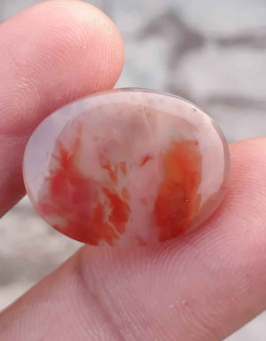 13.8ct Natural High Quality Blood Stone - Heliotrope - Dimension-21x16mm