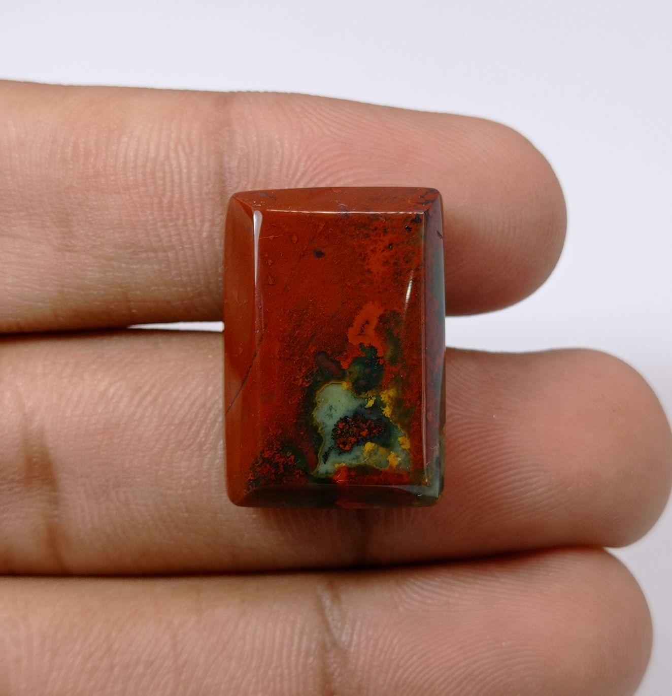 36.5ct Imperial Quality Blood Stone - Heliotrope - Hajr-ul-Dam-25x17mm
