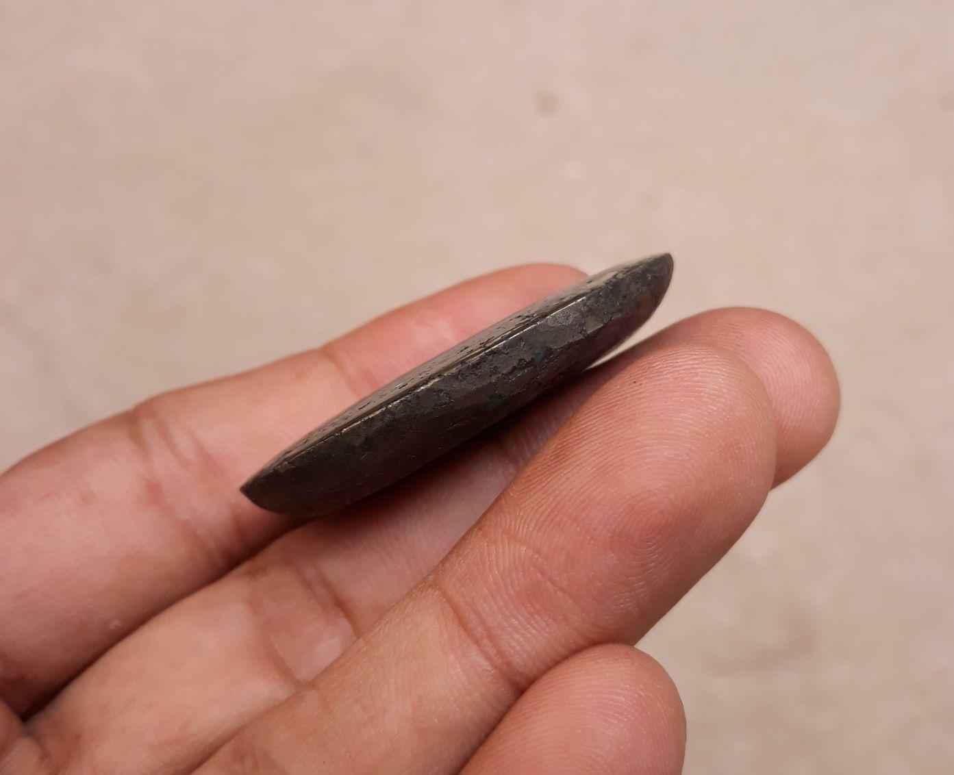 Natural Turquoise with Pyrite - Blue Matrix Turquoise - Shajri Feroza-110 Ct-42x27mm