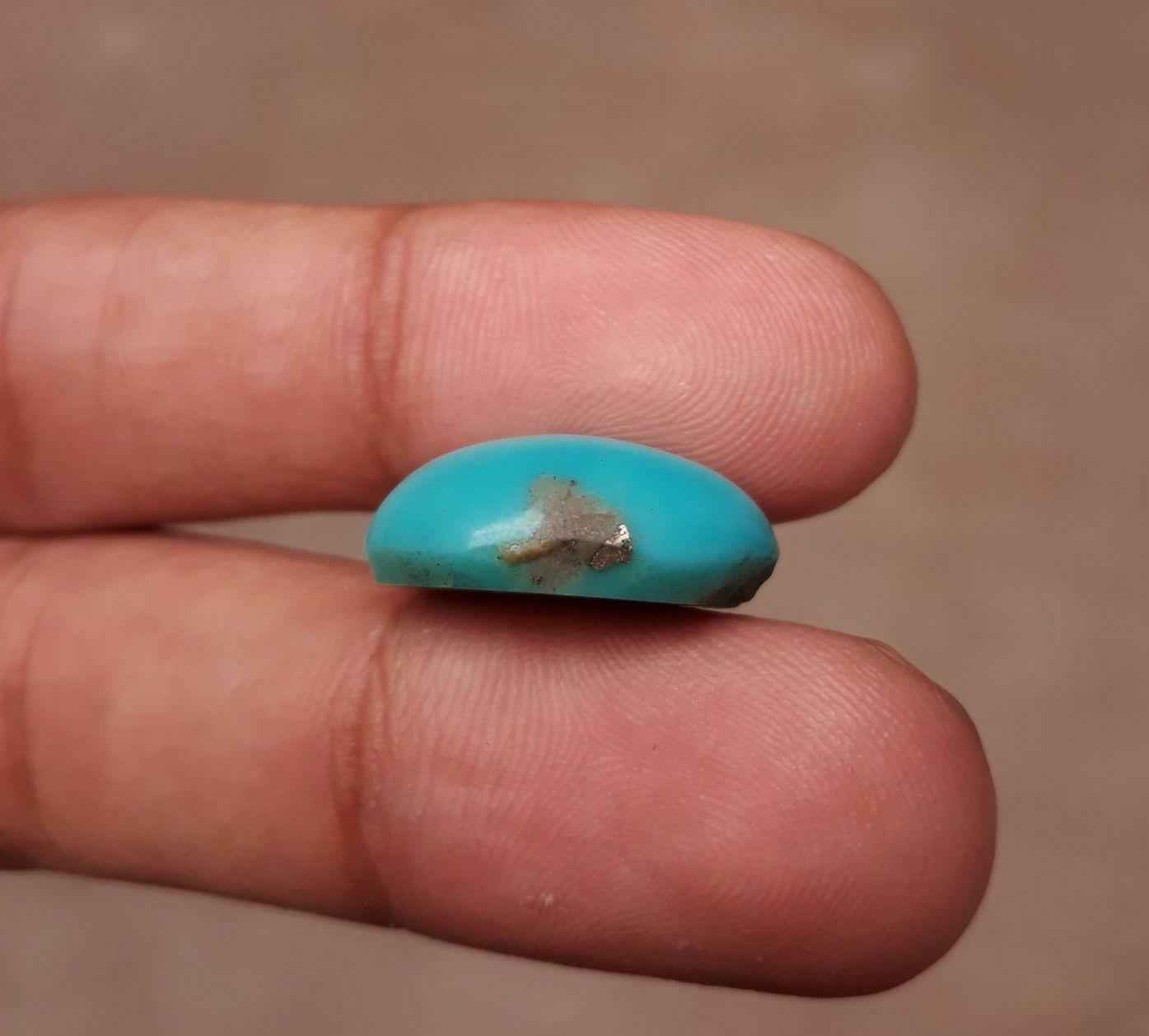 12ct Natural Certified Turquoise  - Blue  Turquoise - 12ct-19x14mm