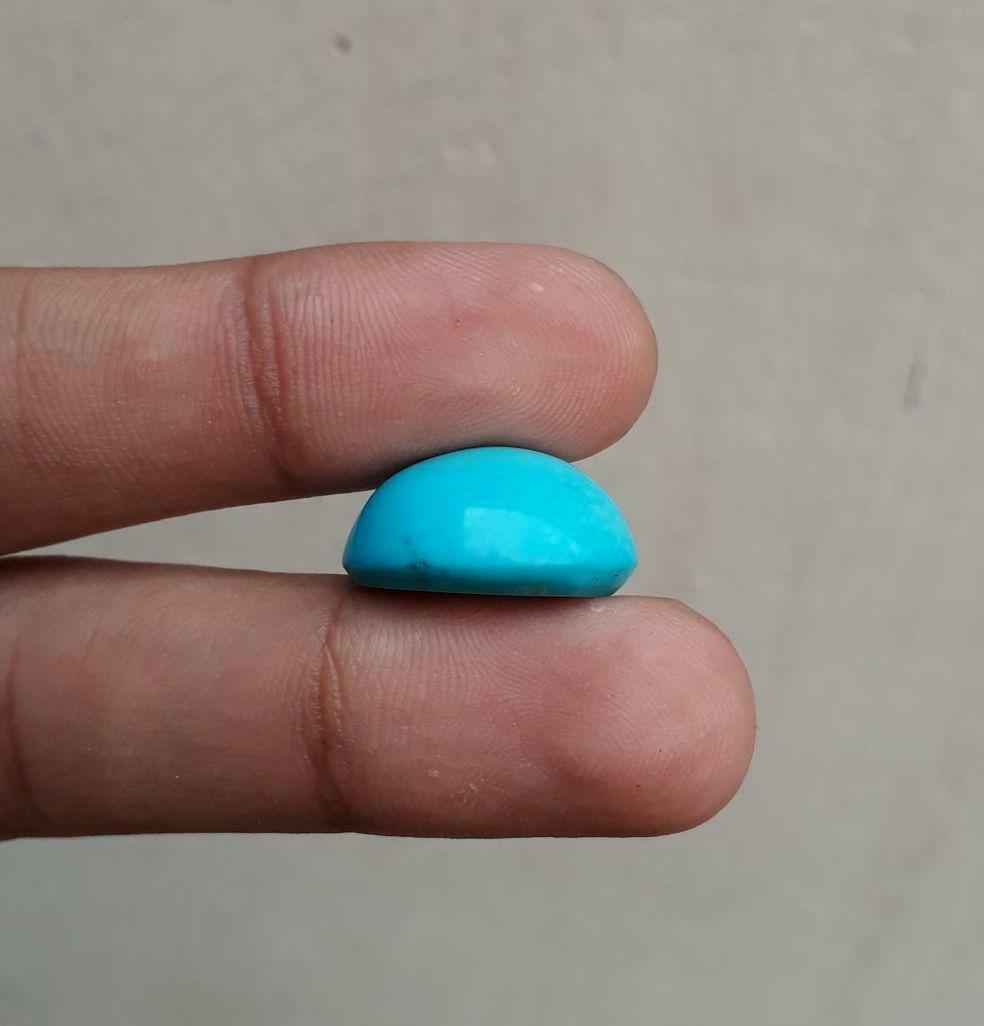 Natural Certified Turquoise blue Turquoise Feroza-21ct-20x17mm