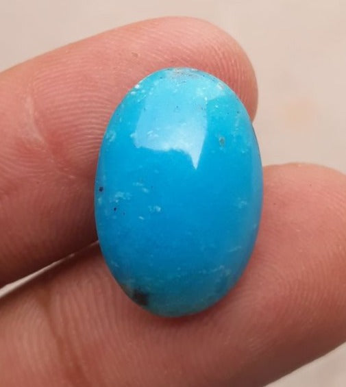 Natural Certified Turquoise  - Blue Turquoise - 14.1ct- 20x13mm