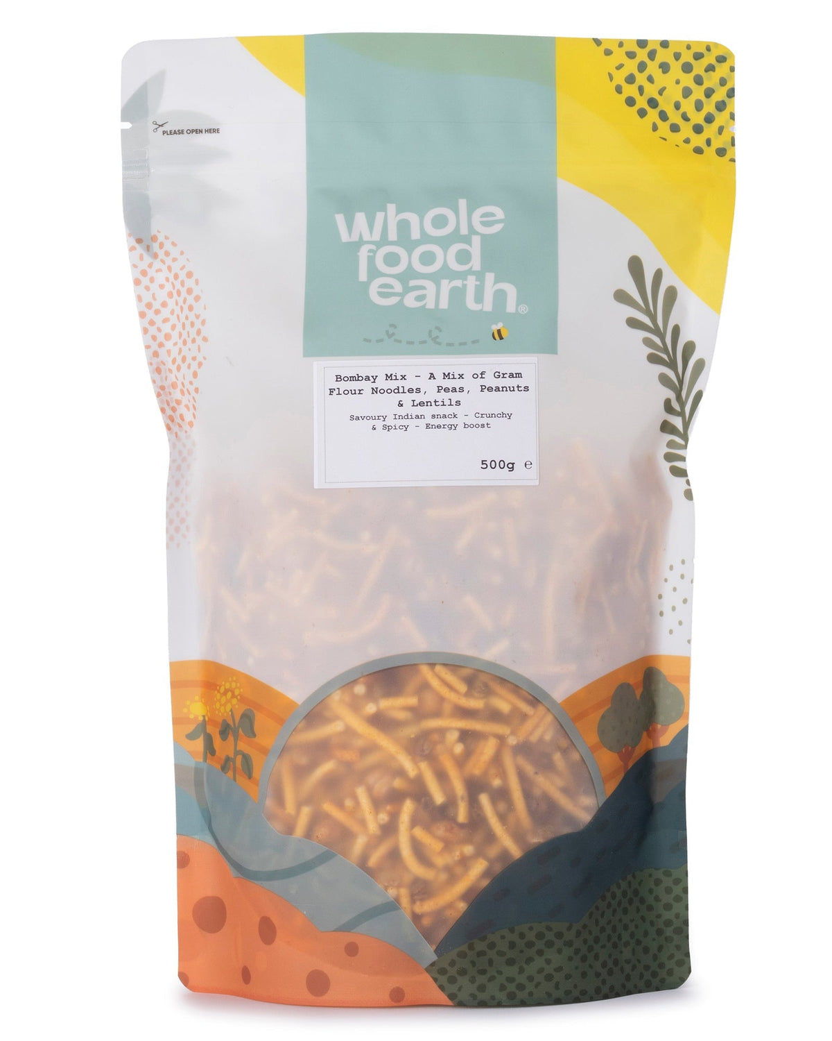 Bombay Mix - A Mix of Gram Flour Noodles, Peas, Peanuts & Lentils