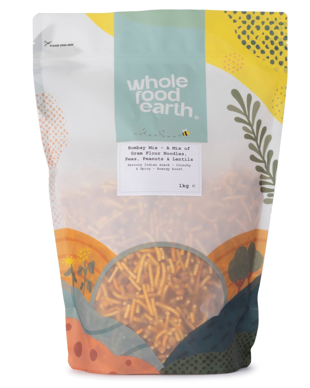 Bombay Mix - A Mix of Gram Flour Noodles, Peas, Peanuts & Lentils