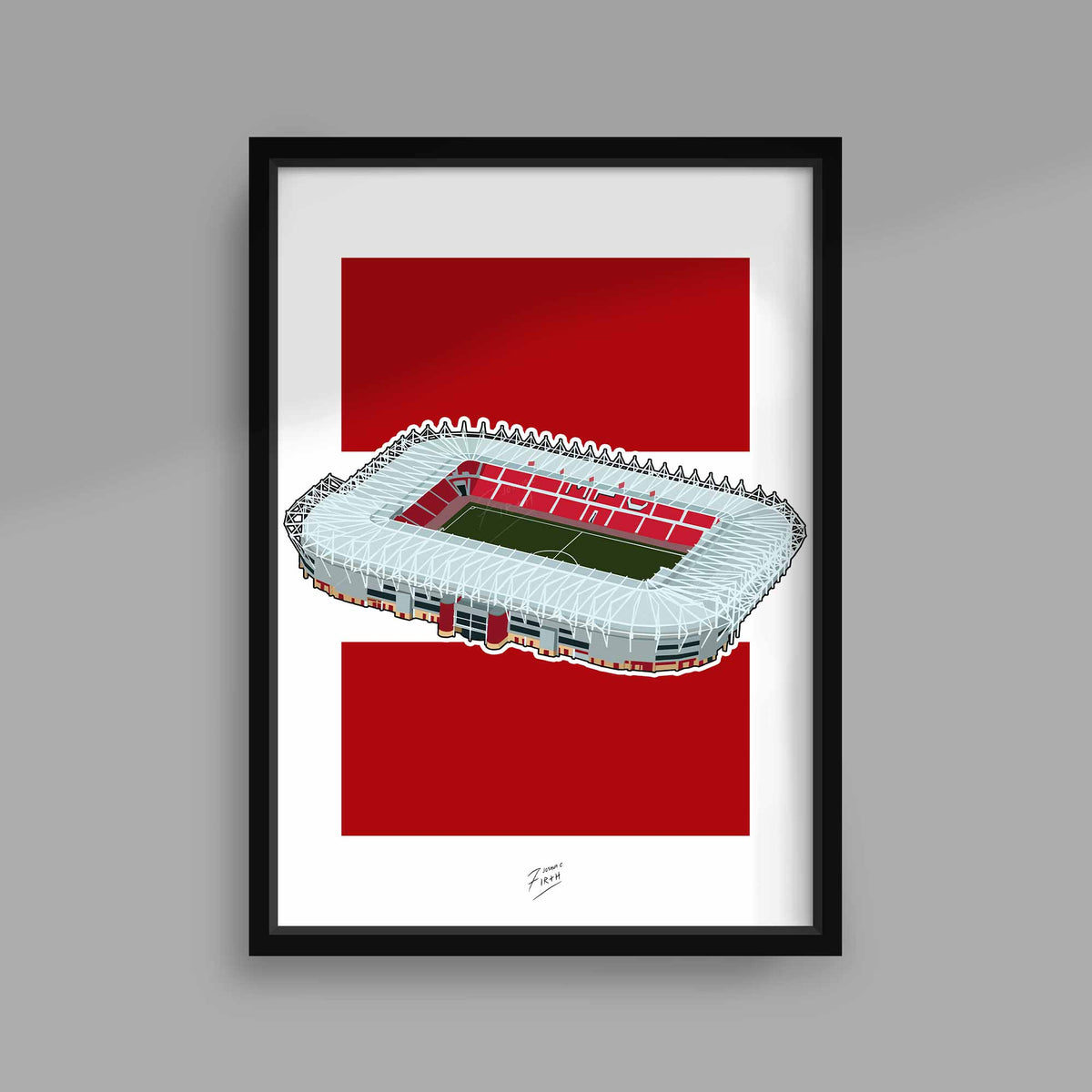 Riverside Middlesbrough Stadium Memorabilia Poster Print