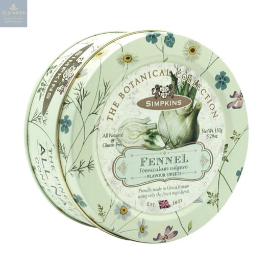 Botanical tin of fennel flavour travel sweets