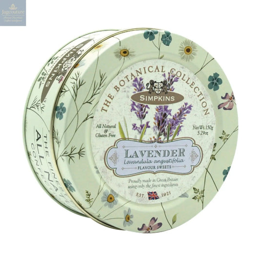 Botanical tin of lavender flavour travel sweets