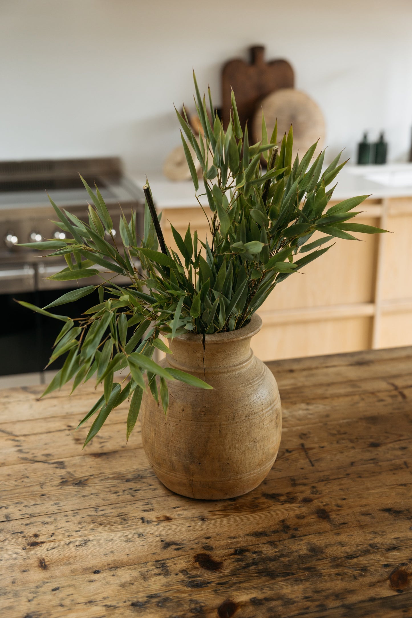 Vintage Teak Vase - 57.2