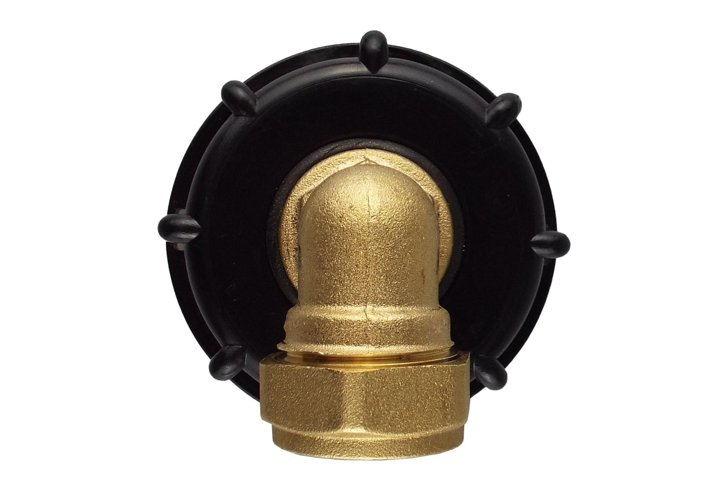 IBC 2 S60X6 Cap with Brass Compression Elbow 3/4 BSP - 22mm for Water Connector