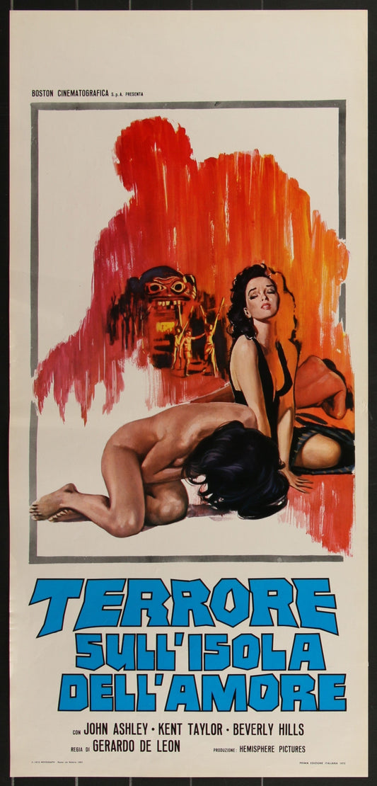 Brides of Blood (1972) Original Italian Locandina Movie Poster 13x27