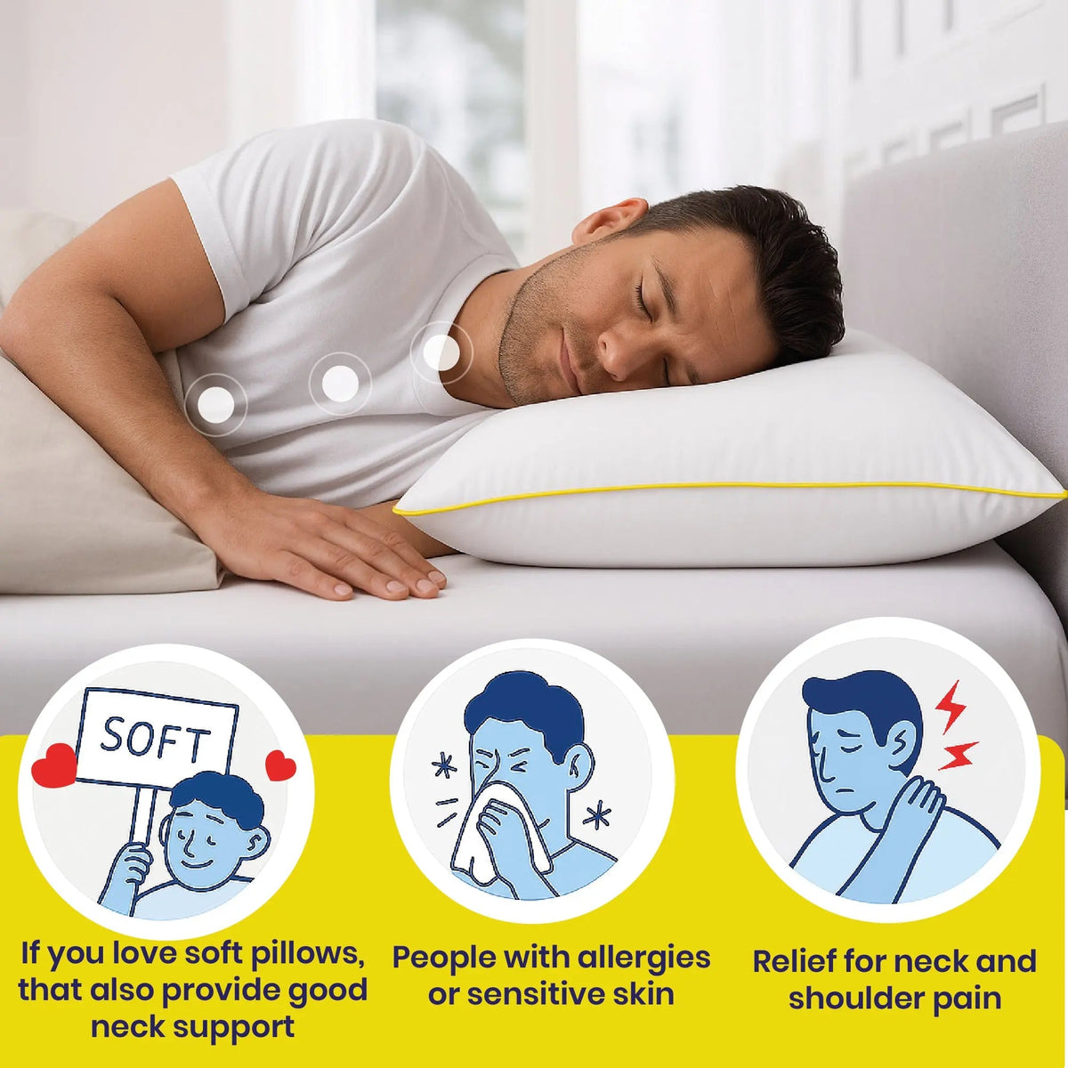 Brightr® Nox Vegan Best Down Alternative pillow