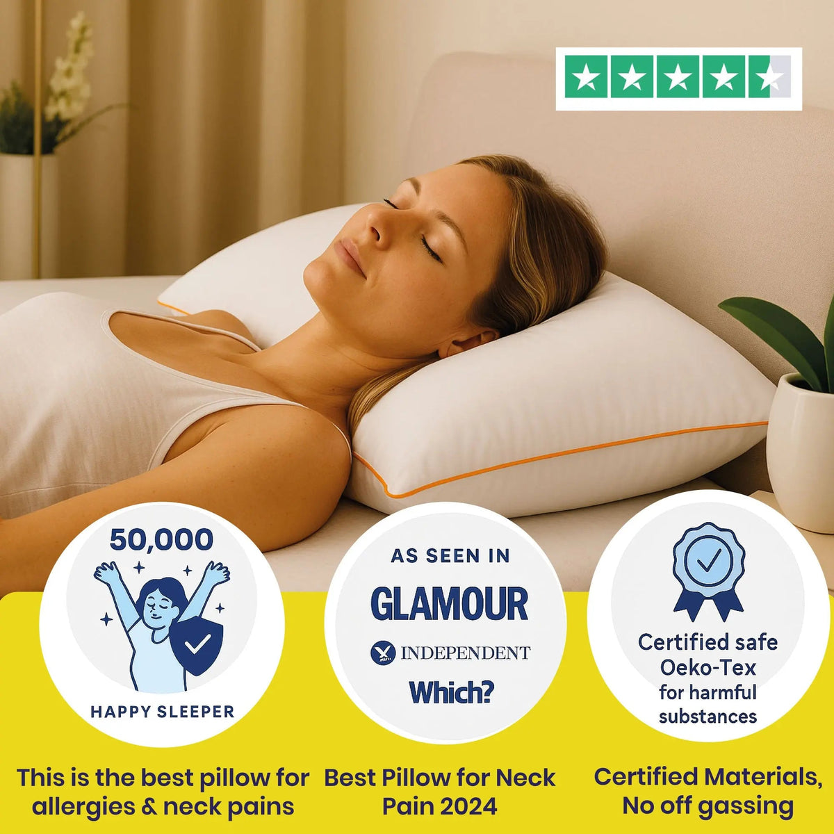 Brightr® Sleep Nox Adjustable pillow double pack