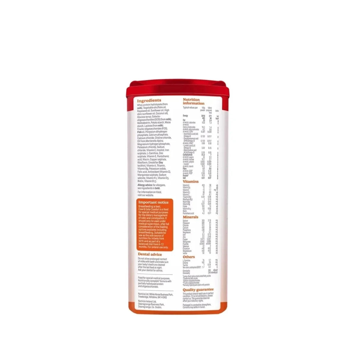 Cow & Gate Comfort Milk Formula 0-12 months