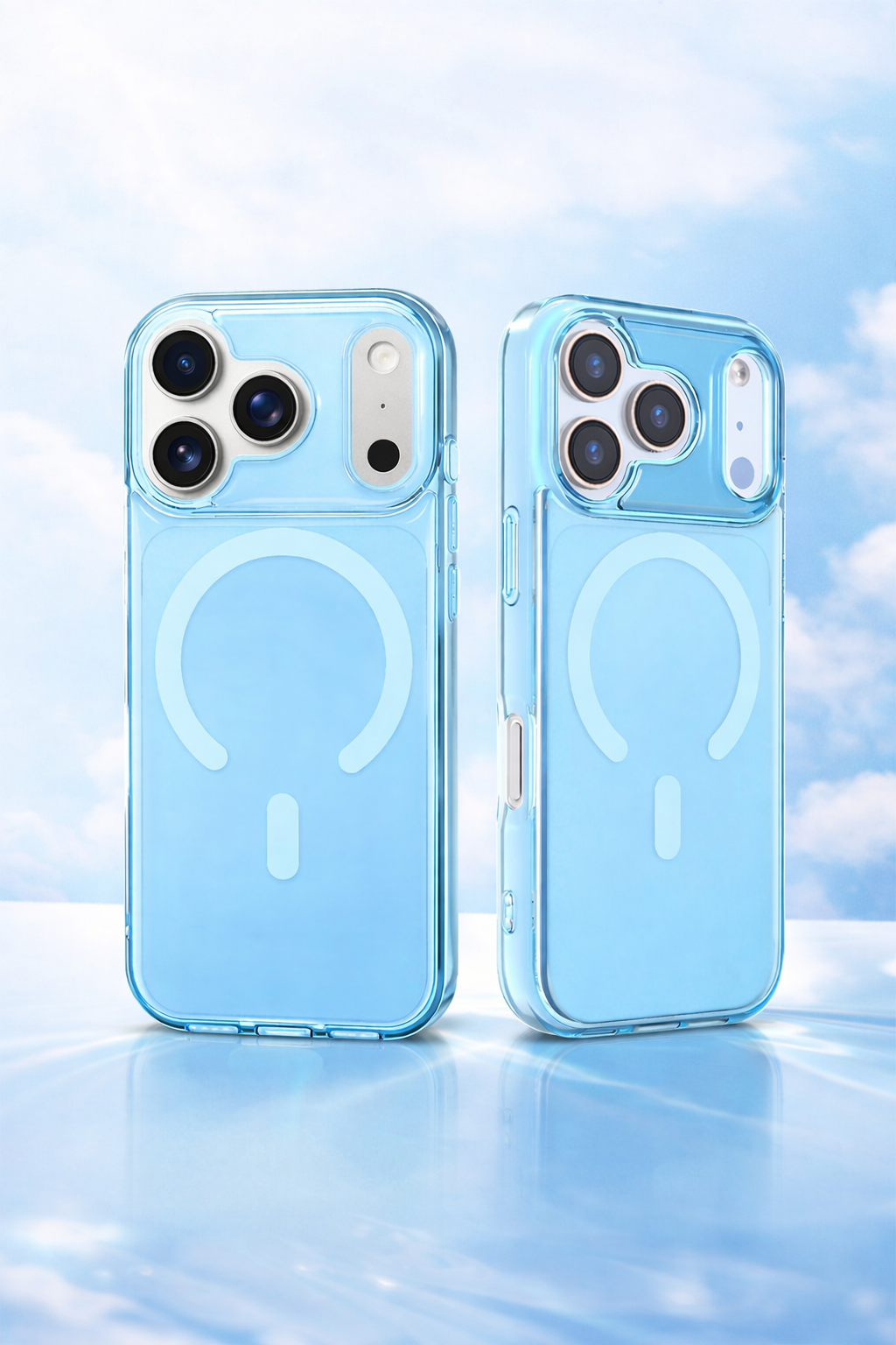 Electric Blue MagSafe iPhone Case – Shockproof TPU & PC Cover with Built-In Magnetic Ring | Free UK Shipping