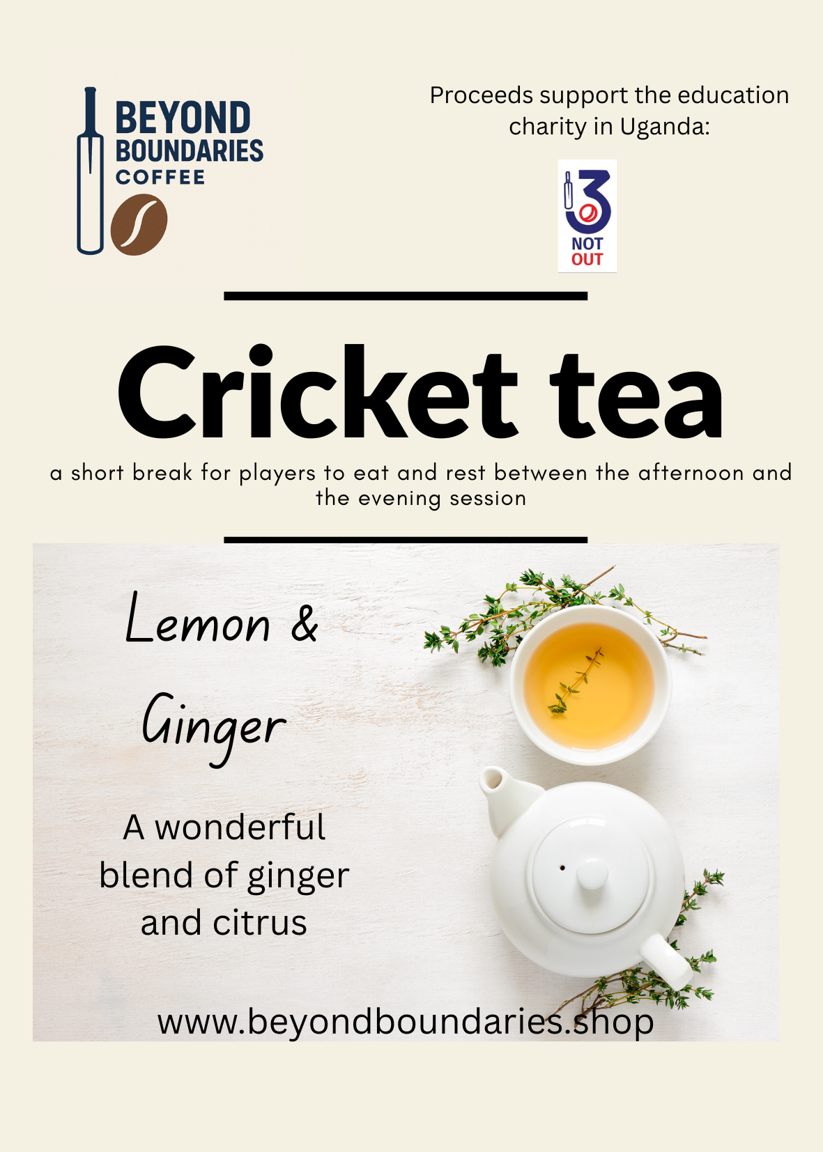 Cricket Tea - Lemon & Ginger - 250g
