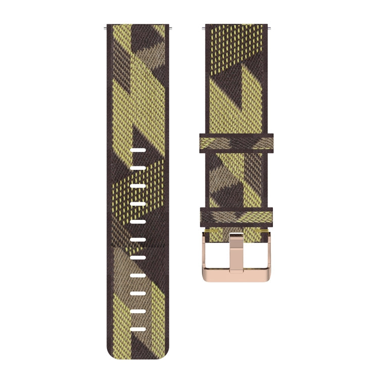 20mm Stripe Weave Nylon Wrist Strap Watch Band for Huawei GT 2 42mm / Honor Magic Watch 2 42mm