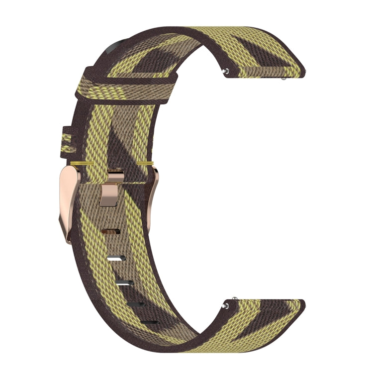 20mm Stripe Weave Nylon Wrist Strap Watch Band for Huawei GT 2 42mm / Honor Magic Watch 2 42mm