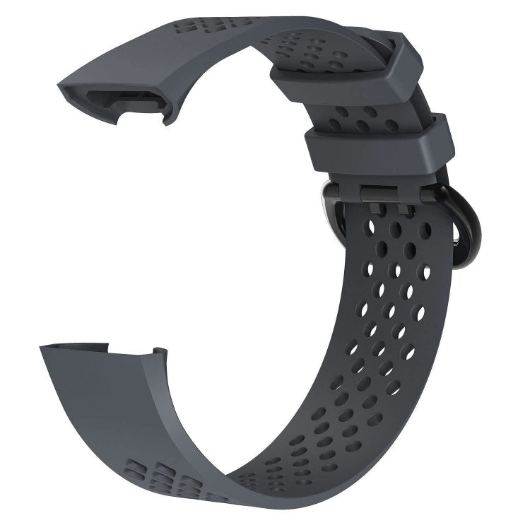 Square Hole Adjustable Sport Watch Band for FITBIT Charge 3