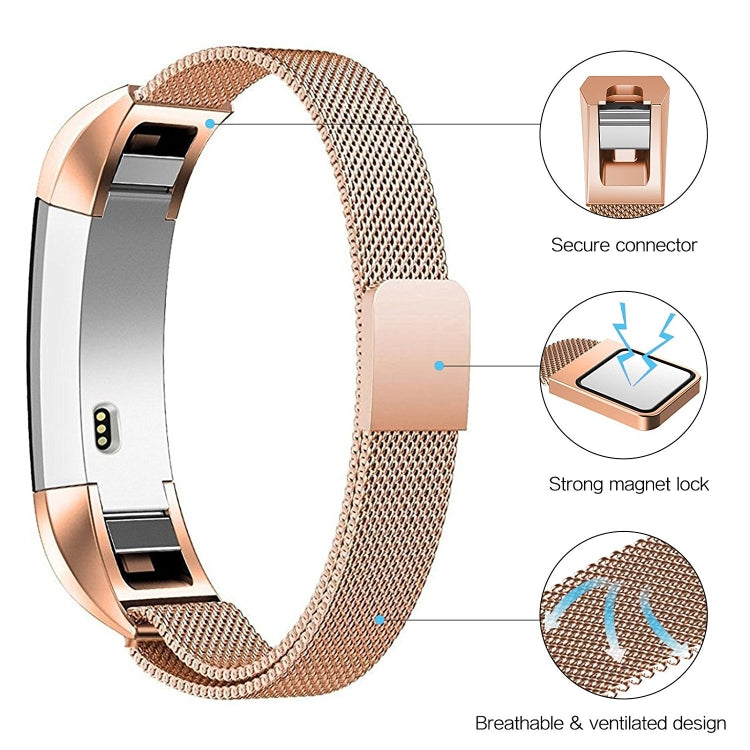 Stainless Steel Magnet Watch Band for FITBIT Alta,Size: Large, 170-236mm