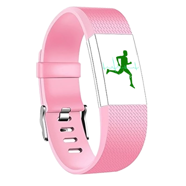 Square Pattern Adjustable Sport Watch Band for FITBIT Charge 2, Size: L, 12.5x8.5cm, L, Black, L, Light Pink, L, Coffee, L, Light Purple, L, Champagne Gold, L, Mint Green, L, Coral Red, L, Navy Blue, L, Dark Purple, L, Purple, L, Orange, L, Cyan, L, Pi...
