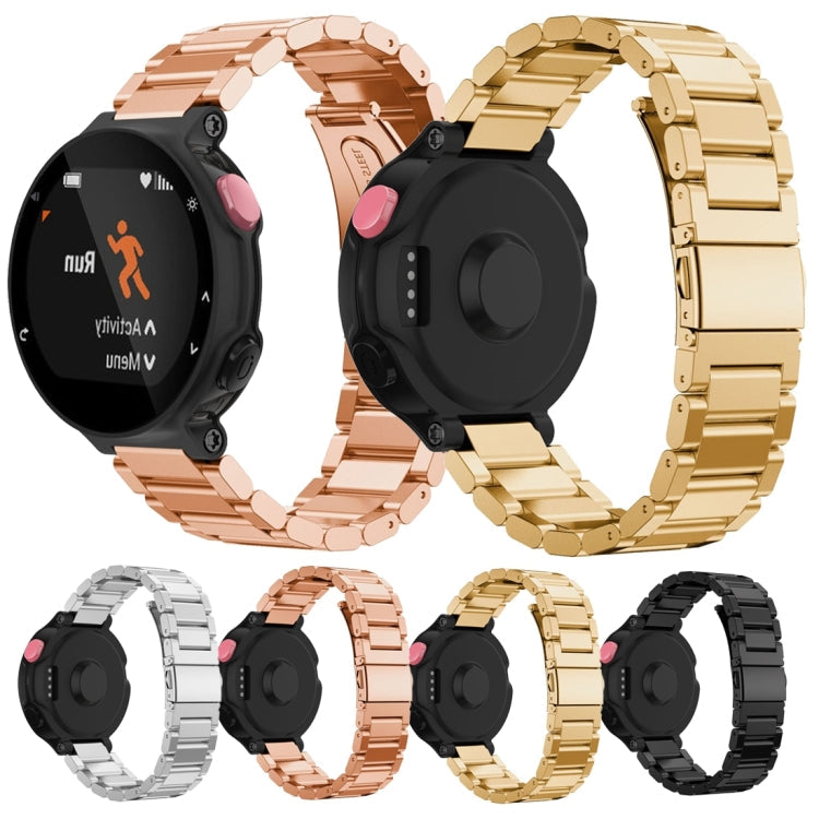 Universal Smart Watch Three Steel Strips Watch Band for Garmin Forerunner 220 / 230 / 235 / 630 / 620 / 735