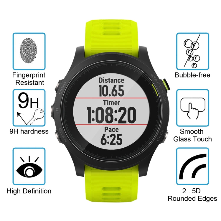 2 PCS ENKAY Hat-Prince for Garmin Forerunner 935 Smart Watch 0.2mm 9H Surface Hardness 2.15D Explosion-proof Tempered Glass Screen Film