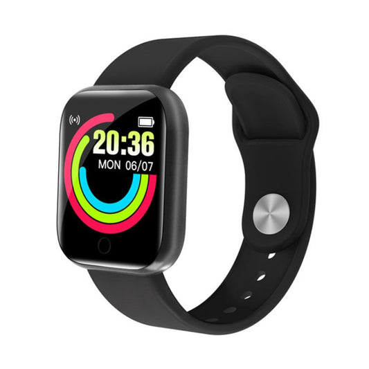 Y68 1.44 inch Smart Watch, Support Heart Rate Blood Pressure Blood Oxygen Monitoring, Y68 Black, Y68 Pink, Y68 White