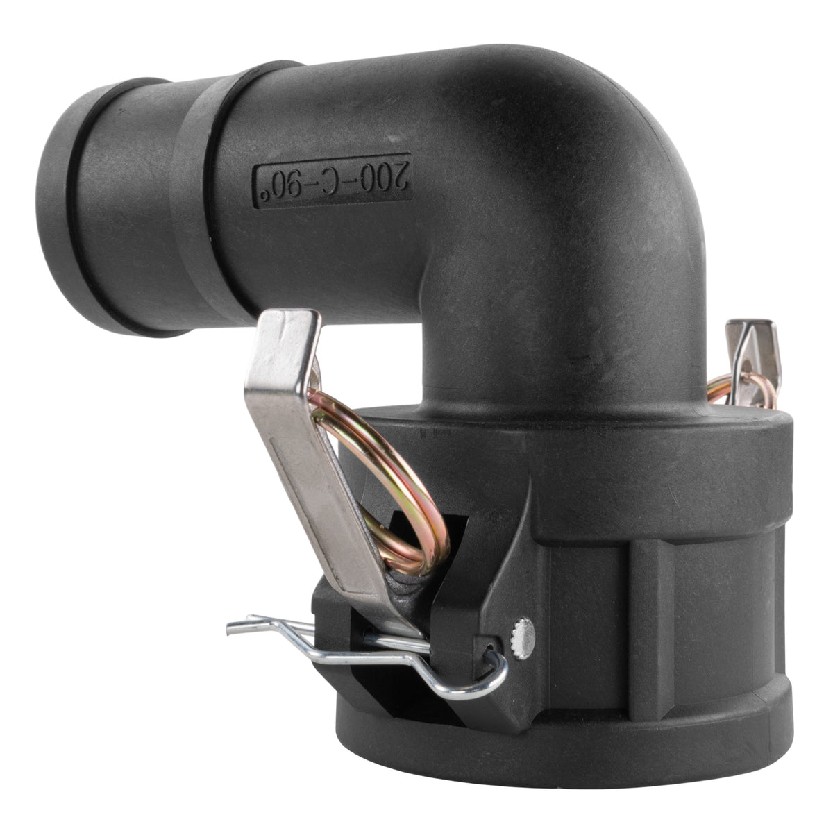 Camlock 90-Degree Female Elbow 2in Barb Stainless Steel Fitting Camlock Coupling