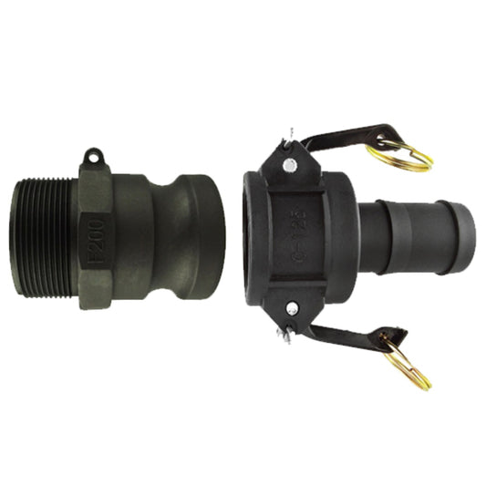 Camlock Type F + C Pipe and Water Fitting Garden Water Connector