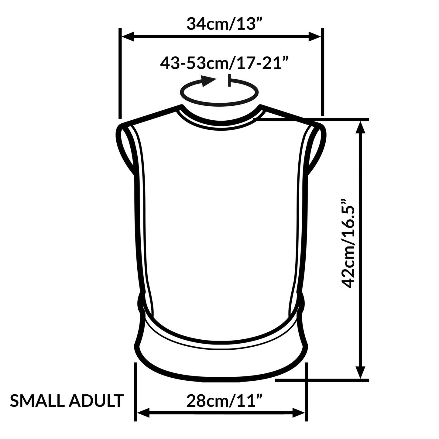 Tabard style adult bib - Small Burgundy