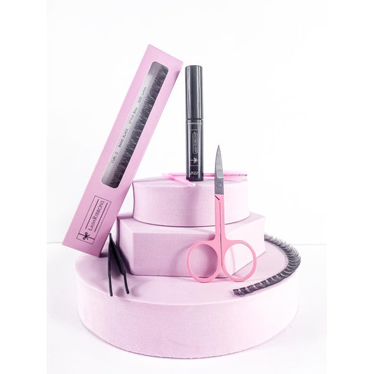'C' Curl Black Lash Ribbons® Starter Kit (With Ultimate Lash Bond)