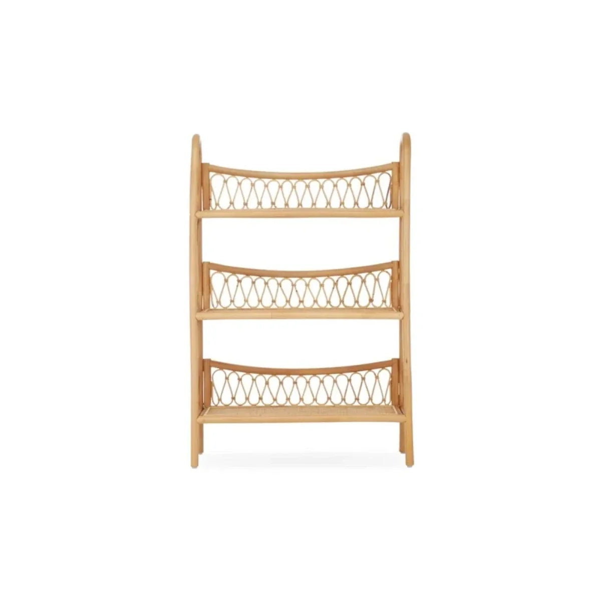 CuddleCo Aria 3 Tier Shelving Unit - Rattan