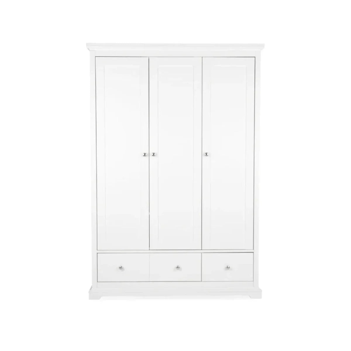 CuddleCo Beaumont Triple Wardrobe - White