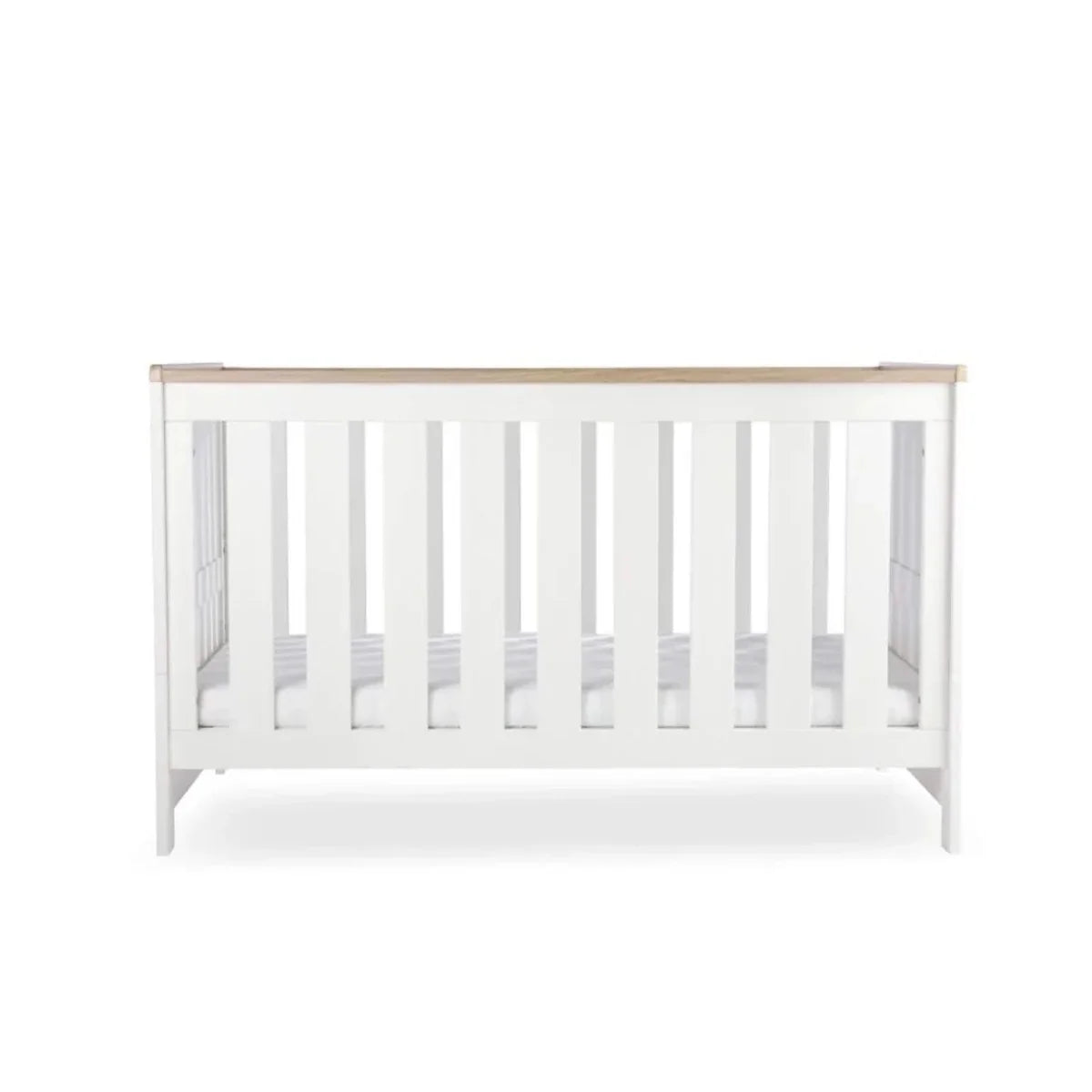 CuddleCo Burford Cot Bed - White/Oak