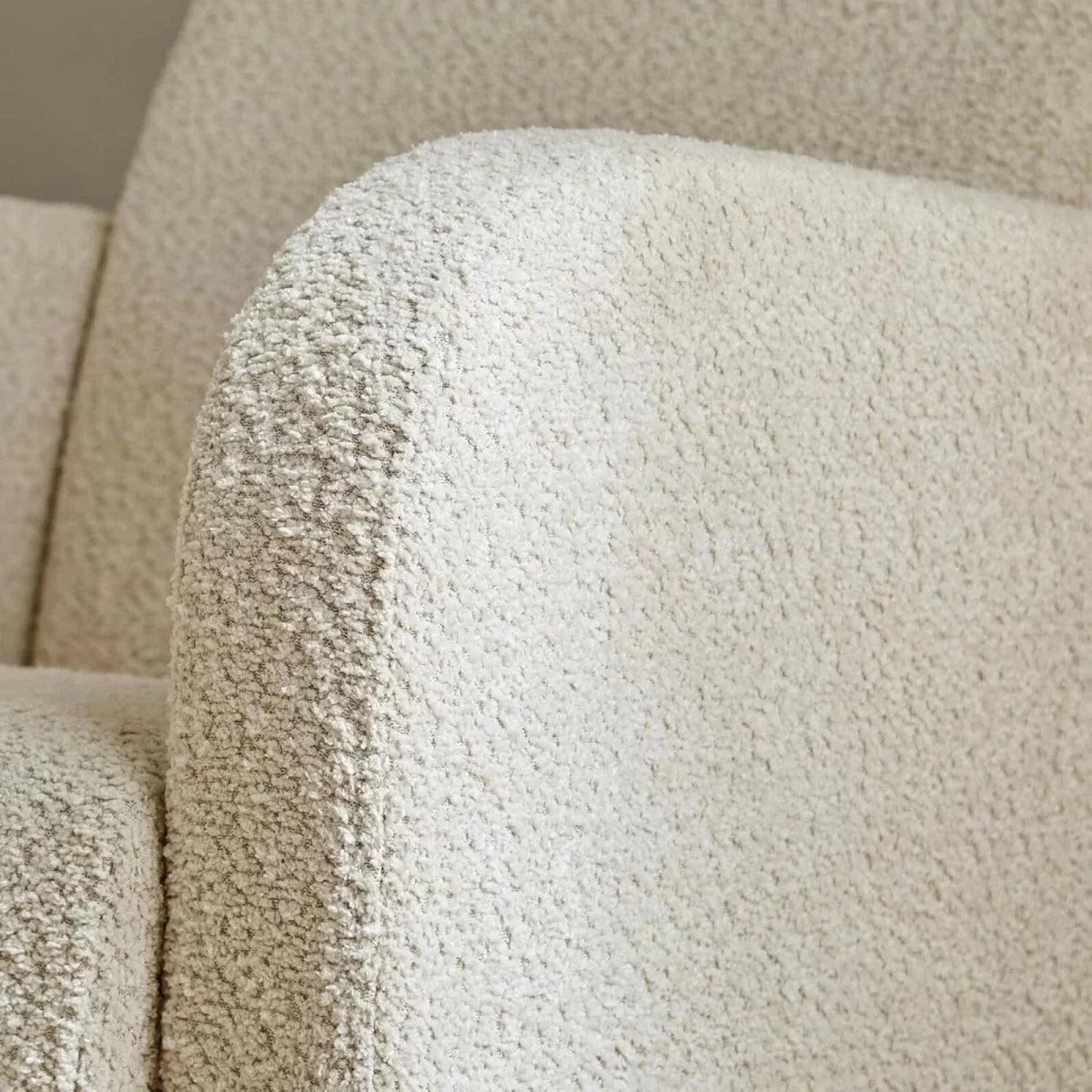 CuddleCo Etta Nursing Chair & Foot Stool - Boucle Mushroom