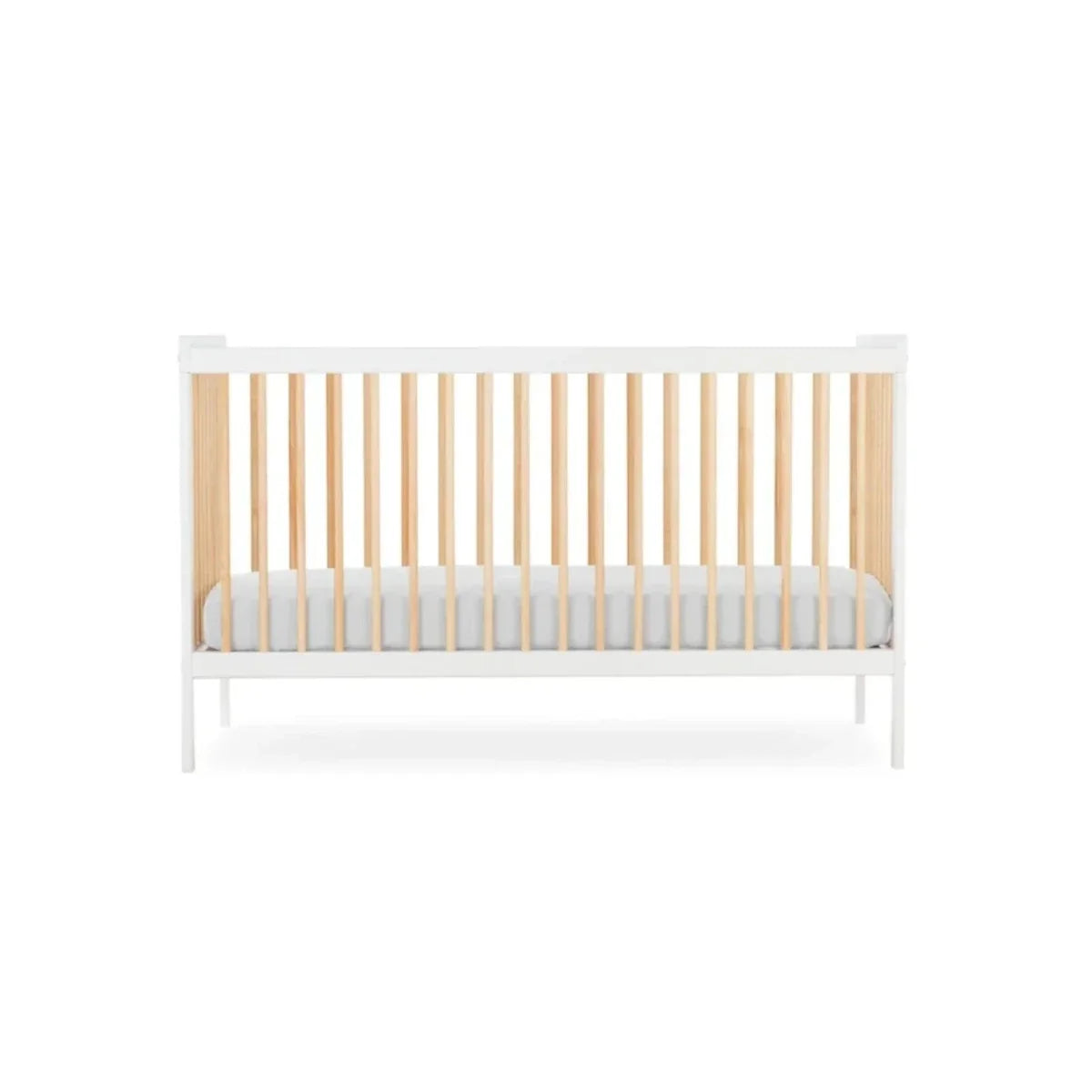 CuddleCo Nola Cot Bed - White/Natural