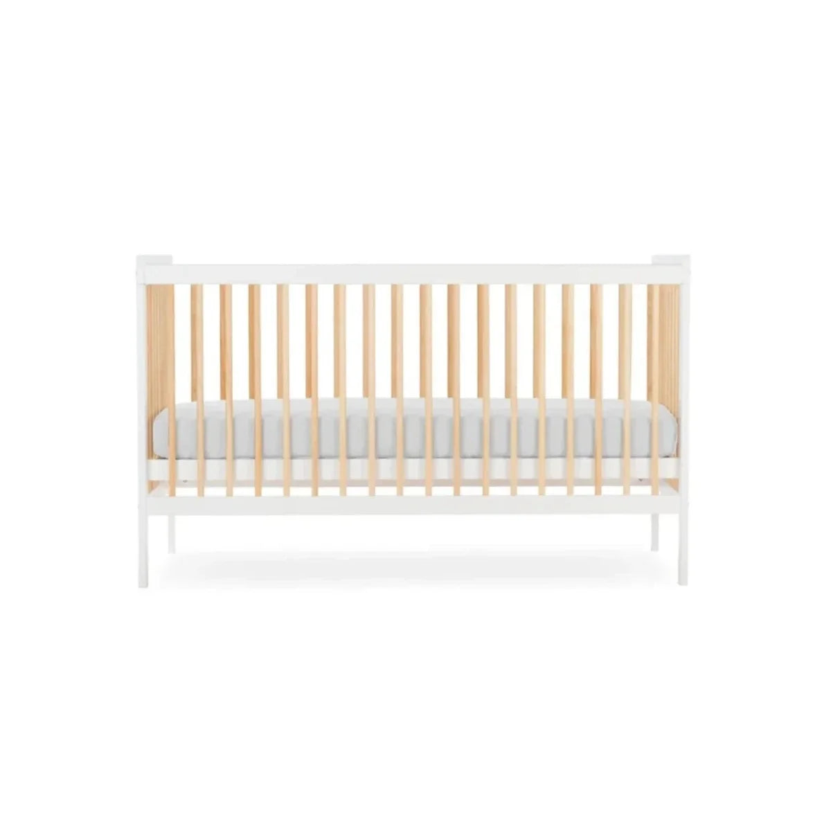 CuddleCo Nola Cot Bed - White/Natural