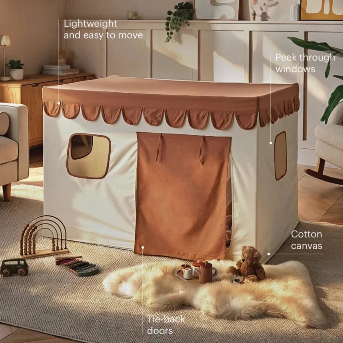 CuddleCo Play House with Bunting - Tuscany