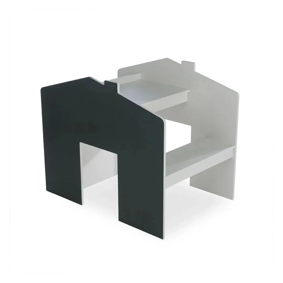 CuddleCo Play House Storage Desk with Bench - Pebble